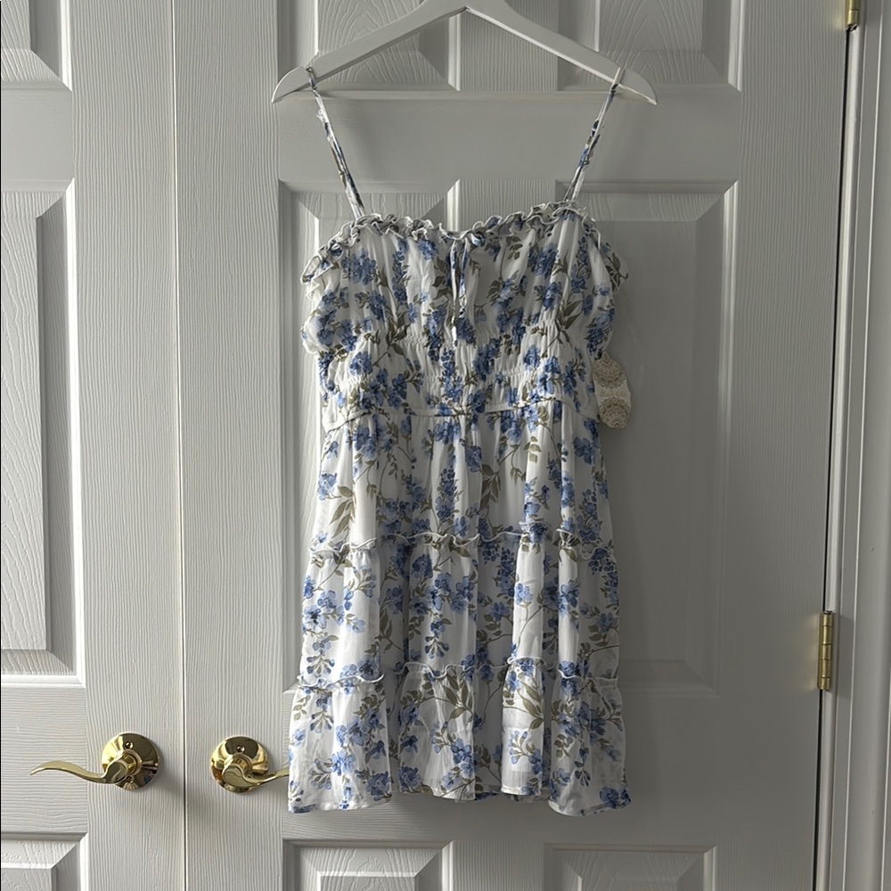 Altar'd State Blue and White Floral Sundress